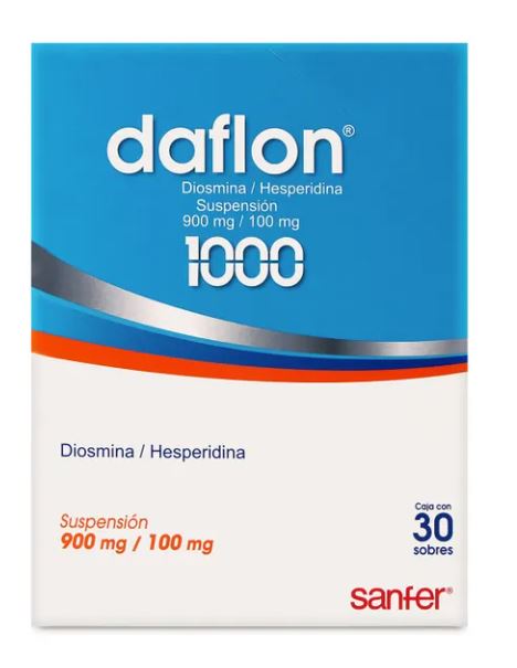 Daflon 1000 900 mg /100 mg 30 sobres 10 ml suspension